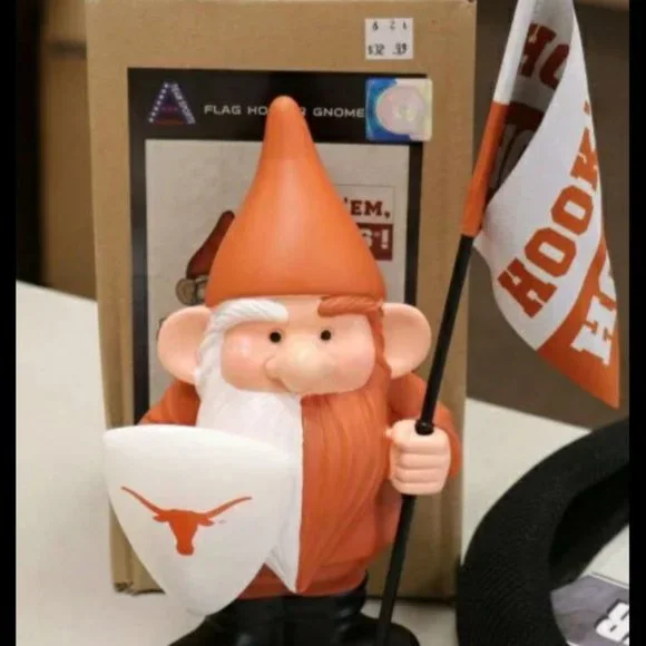 Texas Longhorns Flag Holder Gnome #nwt - Picture 2 of 2